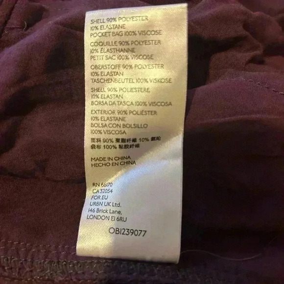 FREE PEOPLE VEGAN SHORT ALL ROMPER IN WINE NEW - Picture 4 of 4